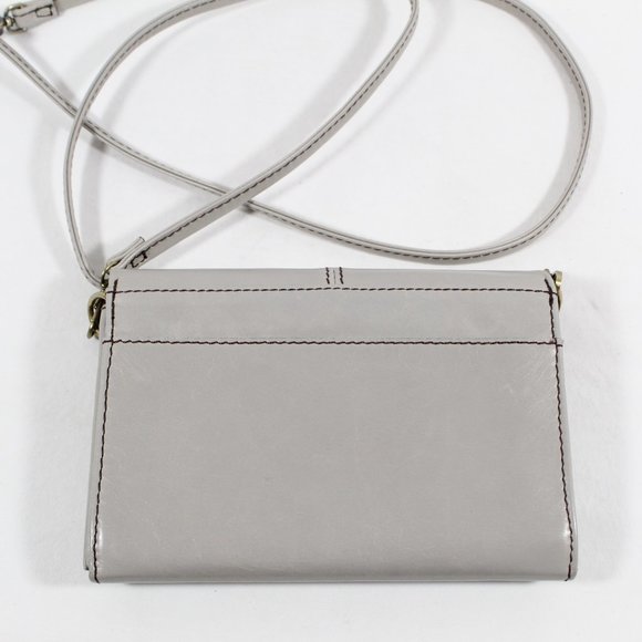 Hobo Women's Leather Crossbody Bag - Gray - Picture 5 of 7